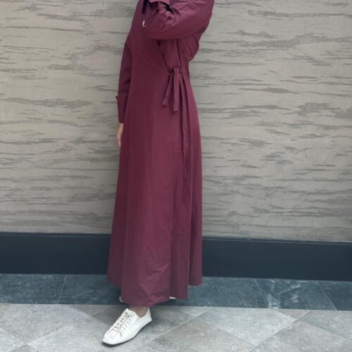 Burgundy A line  dress