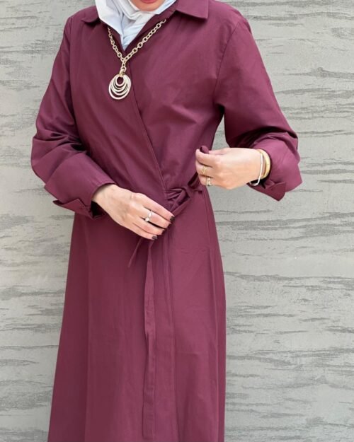 Burgundy A line  dress