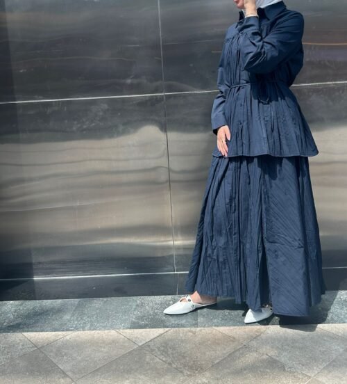 Navy blue skirt sets