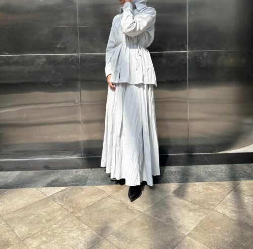 Light grey Skirt set