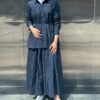 Navy blue skirt sets