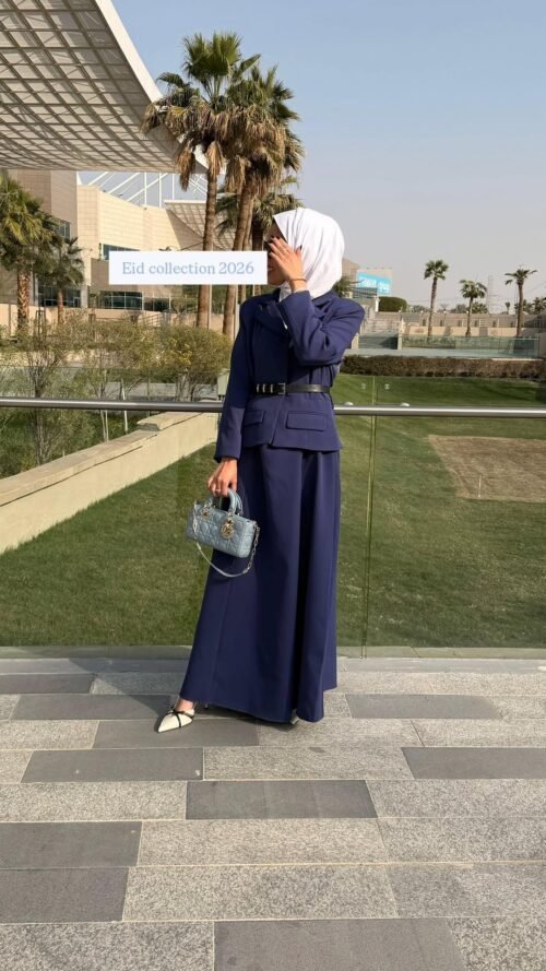 Combined blazer dress