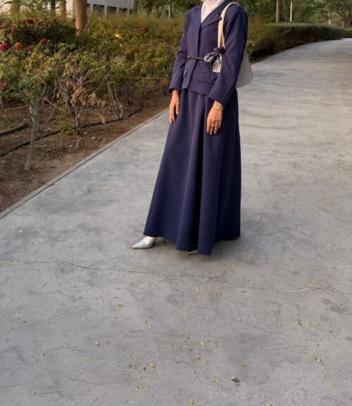 Combined blazer dress